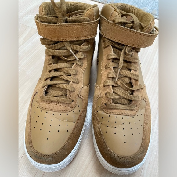 Nike Air Force 1 Mid '07 LV8 Size 12 Muted Bronze/Metallic Gold - Picture 5 of 11